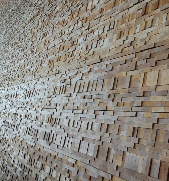 Patterned walls at the Vancouver Convention Center