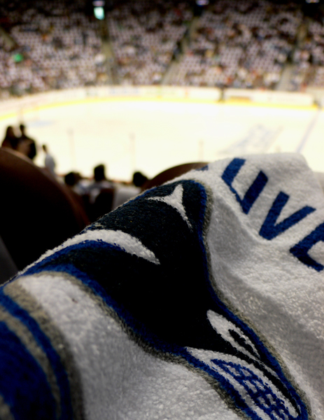 In 1982, Roger Neilson raised a white towel in a surrendering act to the officials during the playoff series between the Canuck, and coincidentally, the Blackhawks. The Canucks went on to the team's first ever birth in the Stanley Cup finals. Today, the tradition still lives on. Don't know how to use a towel, come back tomorrow to find out...