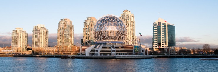 Science World from the Olympic Village